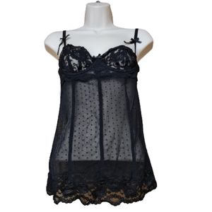 Black bra/negligee top